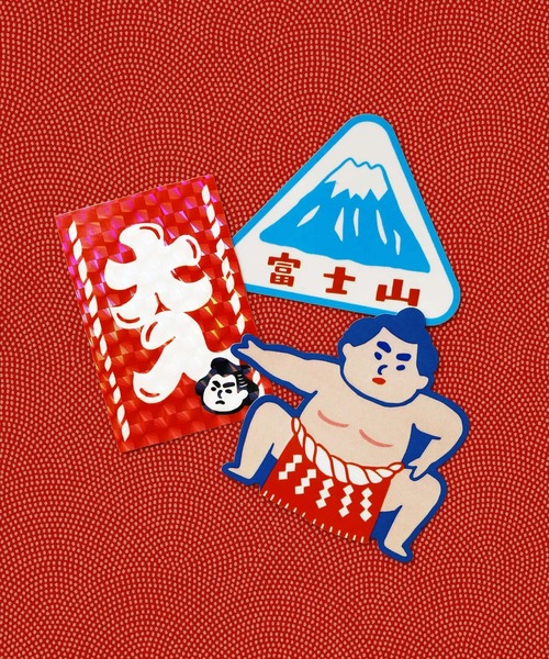 ニューレトロ ステッカー ダイカットシールセット 3枚セット