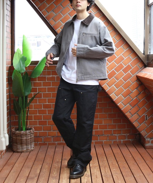 8 ブルゾン アウター ダック衿コーデュロイジャケット メンズ