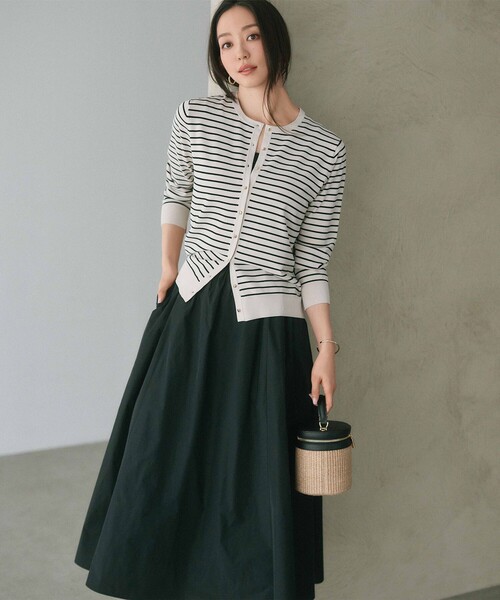 23区（ニジュウサンク） スカート 「洗える」ルミエールタフタ フレア