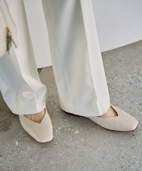 LE TALON（ル タロン） シューズ 「追加」スクエアVカットフラット