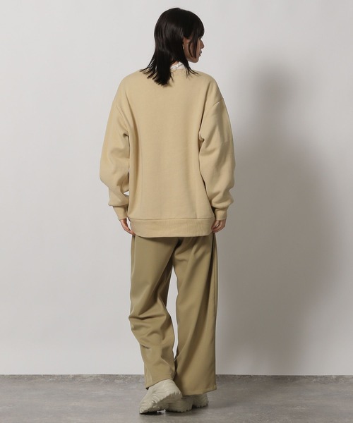 LAKOLE（ラコレ） トレーナー スウェット 裏起毛ブラシ刺繍スウェット