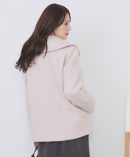 index（インデックス） ピーコート pコート ブークレミドルコート