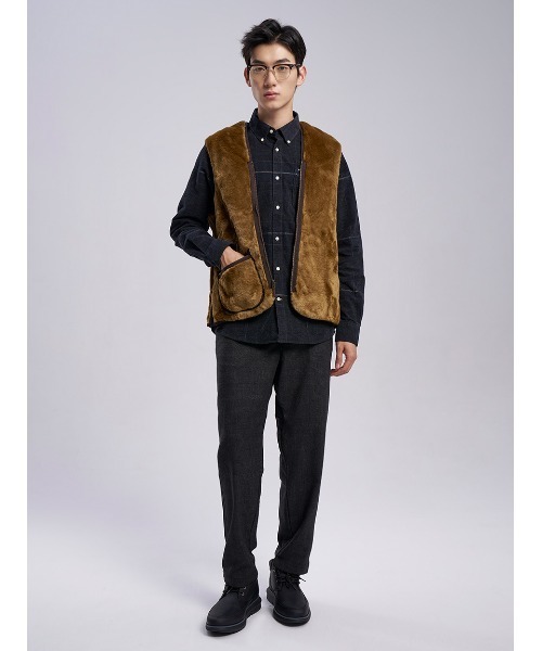 Barbour（バブアー） ベスト ジレ フロントジップ ファー ライナー