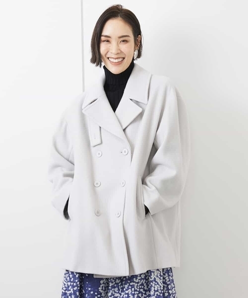 MICHEL KLEIN（ミッシェルクラン） ピーコート pコート Super100ウール