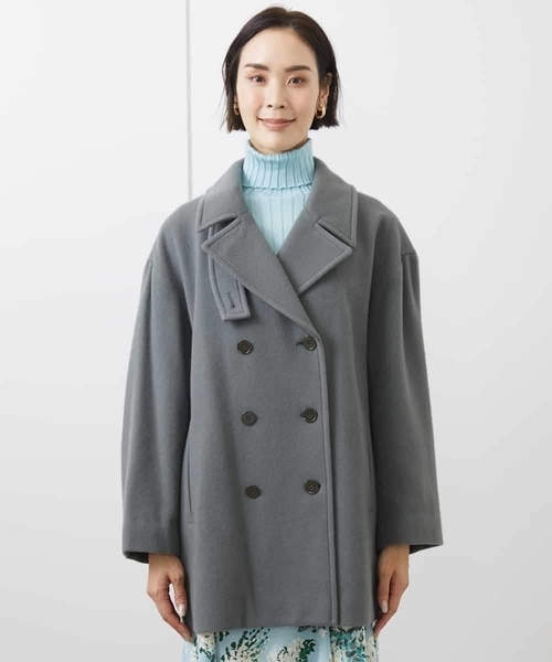 MICHEL KLEIN（ミッシェルクラン） ピーコート pコート Super100ウール