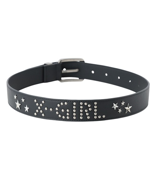 X-girl（エックスガール） ベルト STUDDED LOGO BELT レディース