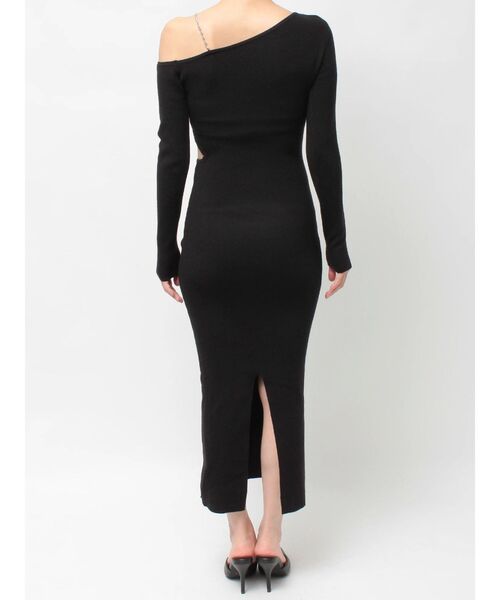 GYDA（ジェイダ） ワンピース GG CHAIN LEFT OPEN LONGニット