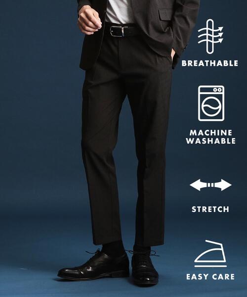 THE SHOP TK パンツ ライトドッツスラックス「セットアップ可/洗濯機OK