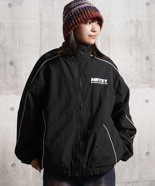 ナイロンジャケット リバーシブル パイピング ナイロンブルゾン