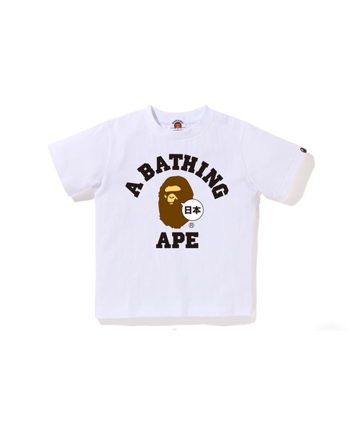 A BATHING APE（アベイシングエイプ） tシャツ JAPAN COLLEGE TEE