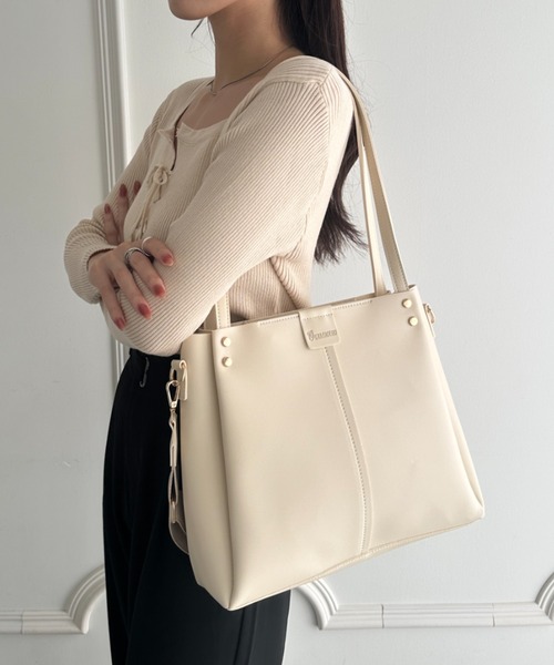 トートバッグ 新色追加 6色展開「A4収納可能」通勤・通学 PUダブル