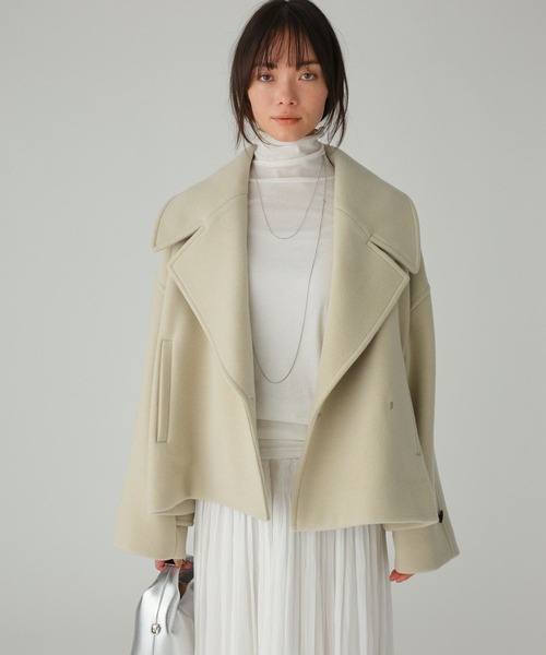 BABYLONE（バビロン） ピーコート pコート モッサショートコート