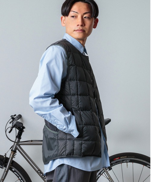 TAION（タイオン） ダウンベスト ベスト narifuri × クルーネック