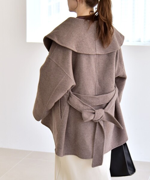 quaranciel コート アウター quaranciel: リバー ケープ ショート