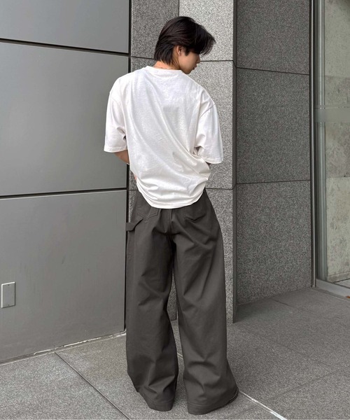 パンツ 星スタッズダブルニーツイルパンツ レディース メンズ