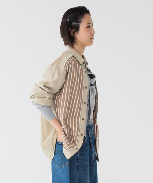 maturely ブラウス シャツ 「1/15再値下げ」maturely / ストライプ