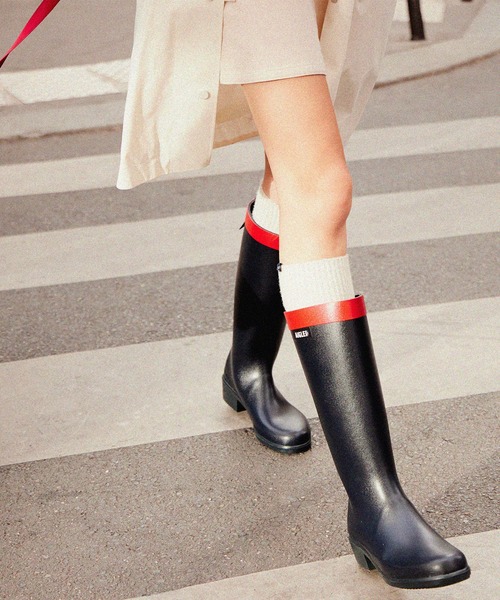 AIGLE（エーグル） 長靴 レインブーツ ミリカ ヒールラバーロング