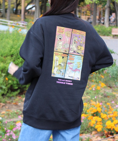 トレーナー スウェット 「TOM＆JERRY/トムとジェリー」裏起毛プリント