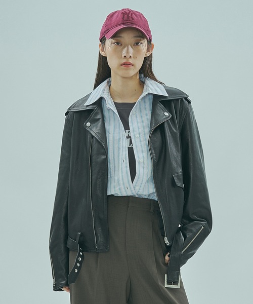 sisii（シシ） レザージャケット ライダース (SISII x GENE HEAVENS