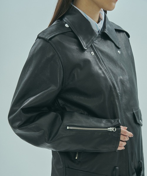 sisii（シシ） レザージャケット ライダース (SISII x GENE HEAVENS