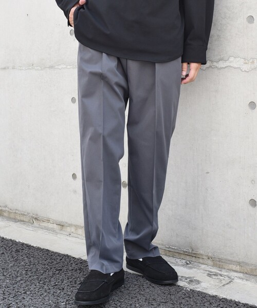 SHIPS any チノパン any: 「洗濯機可能」センタークリース ステッチ