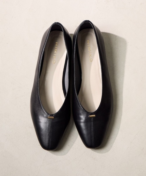 HIMIKO パンプス 「HIMIKO」「ZOZOTOWN限定デザイン」「本革」ゴールド