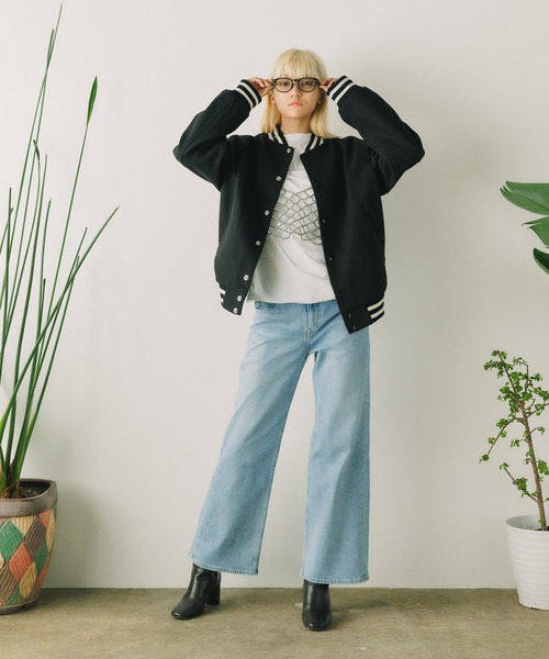 SKOOKUM（スクーカム） ジャケット スタジャン Light Varsity Jacket