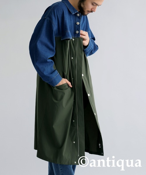 antiqua（アンティカ） コート ジャケット デニムドッキングコート