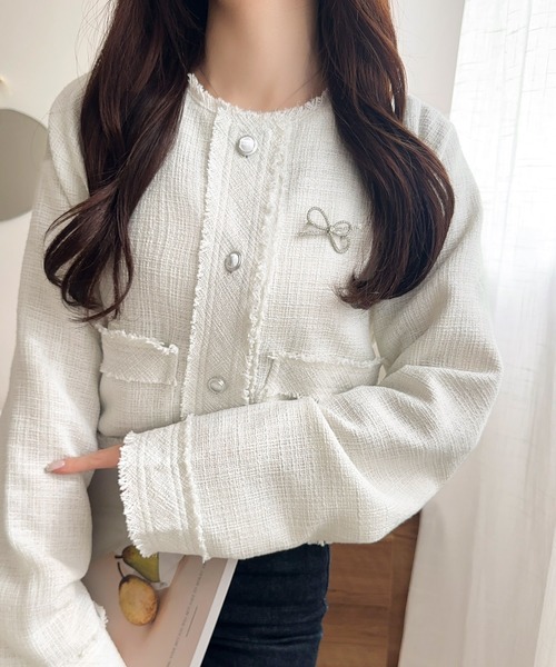 mily bilet ジャケット ノーカラージャケット きらめく魔法に甘さを