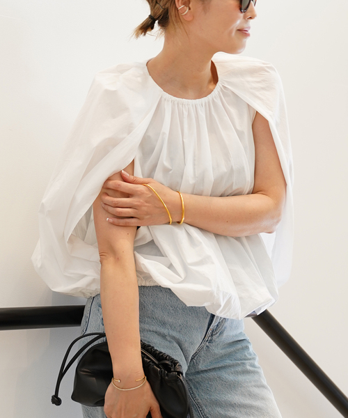 CELERI ブラウス シャツ 「CELERI/セルリ」Cocoon ブラウス レディース