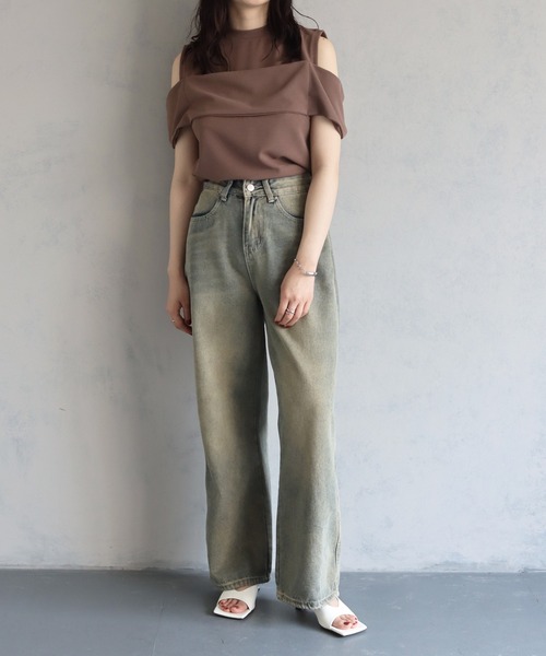 cheriella サンダル 「cheriella」ワイドスクエアミュールサンダル