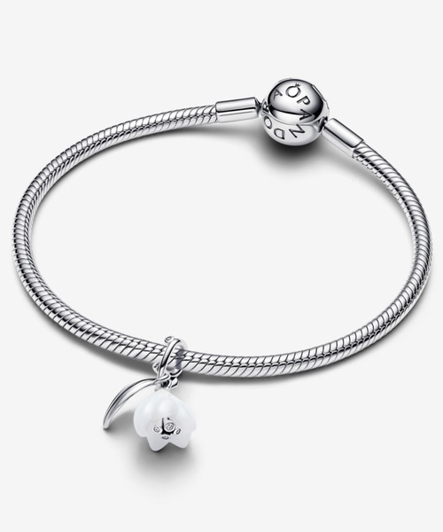 PANDORA（パンドラ） チャーム スノードロップ フラワー ダングル