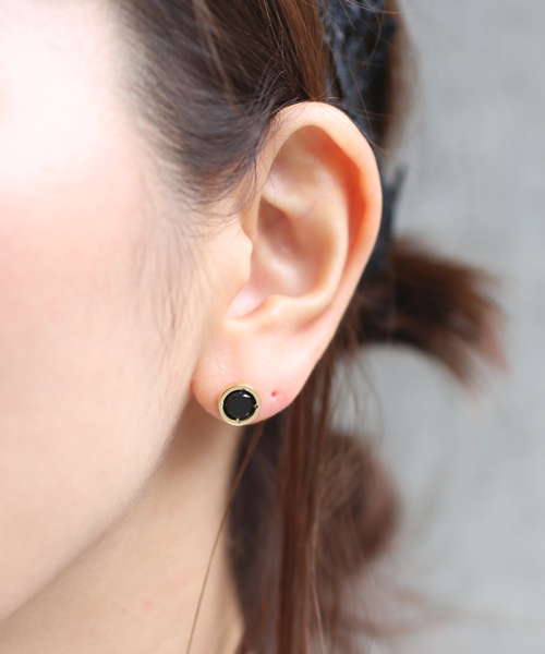 JAM HOME MADE（ジャムホームメイド） ピアス オニキス ピアス K18YG