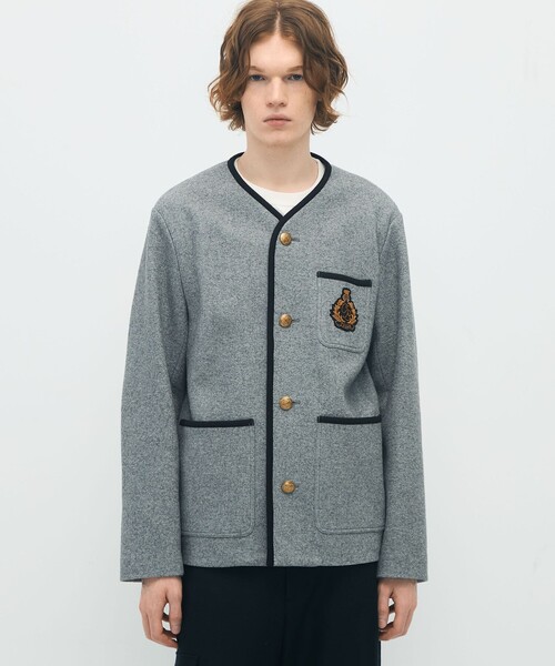 CABaN（キャバン） ジャケット ノーカラージャケット ウールコットン