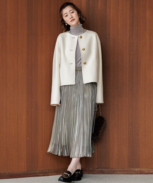 ノーカラーコート コート ウールリバー レディース : ZOZOTOWN Yahoo