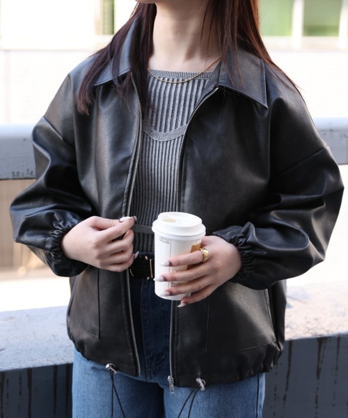 sakishimatokyo レザージャケット ライダース 新色追加「選べる2タイプ