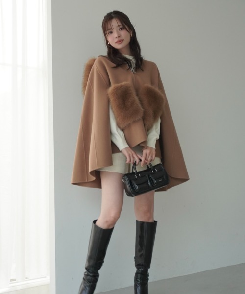 EIMY ISTOIRE（エイミーイストワール） コート アウター ファー