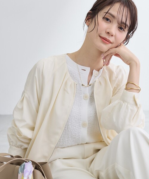 INDIVI（インディヴィ） ブルゾン アウター 「洗える／大人シアー