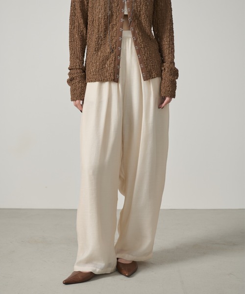 AIC. パンツ ワッシャーシアータックパンツ レディース : ZOZOTOWN