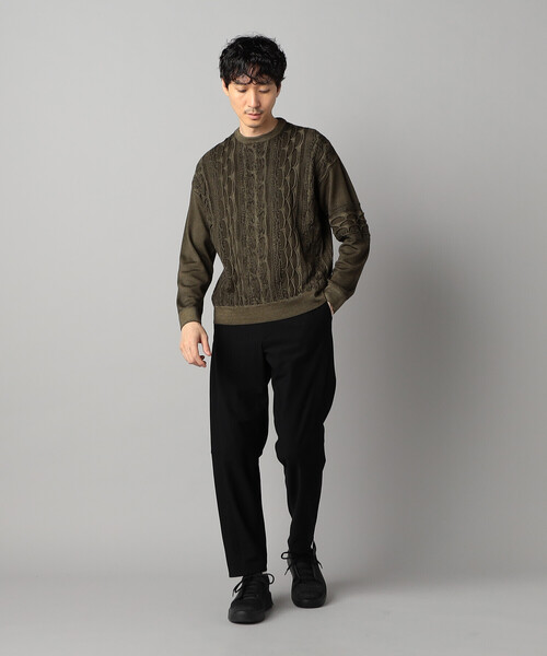 β MEN（ベータ・メン） セーター ニット COOGI（クージー）柄 クルー