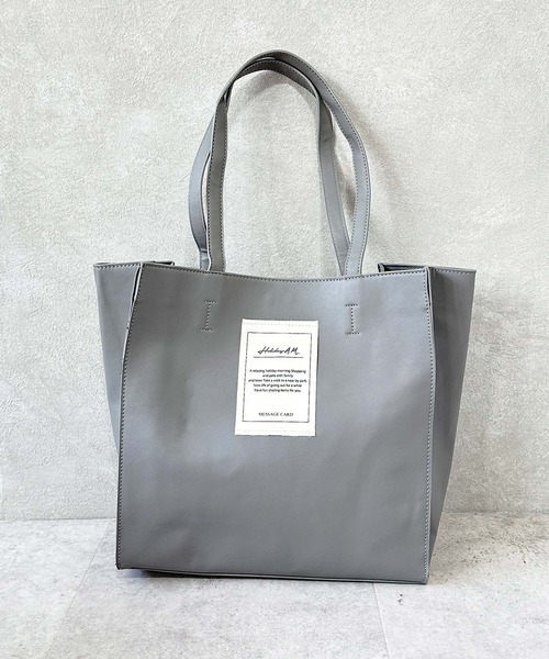 BAYBLO トートバッグ (KS)フェイクレザーボックストート メンズ