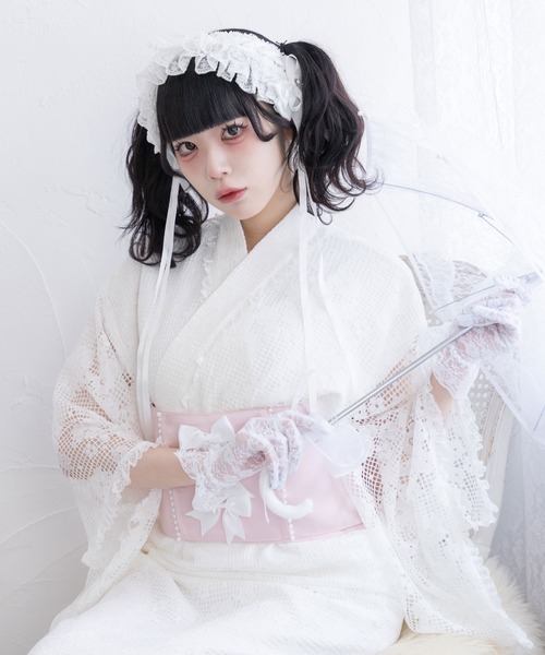 DearMyLove 浴衣 総レースセットアップ浴衣 レディース : ZOZOTOWN