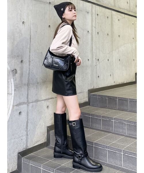 MURUA（ムルーア） ブーツ エンジニアロングブーツ レディース