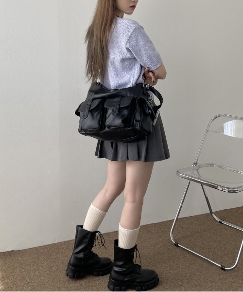 FREE STYLISTS ショルダーバッグ バッグ Y2K ベルトフラップポケット