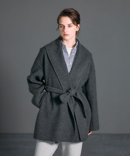 N.O.R.C コート アウター ウールメルトンミドルリバーコート