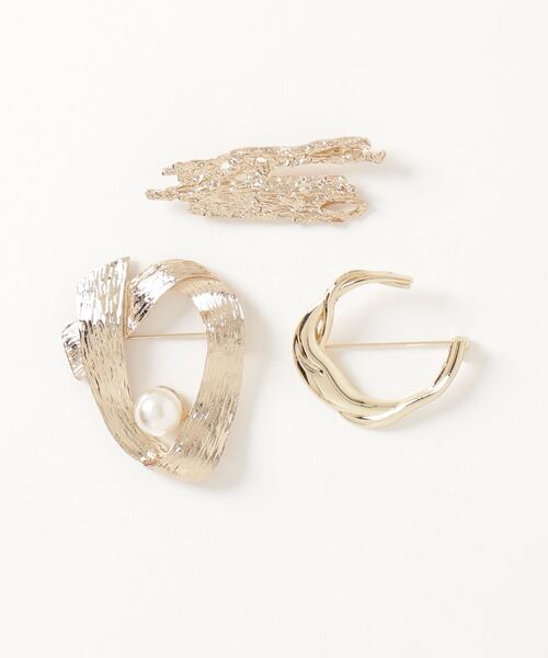 THE Yon ブローチ ブローチアソート3ピース レディース : ZOZOTOWN