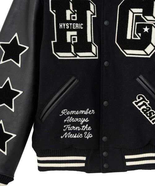 HYSTERIC GLAMOUR（ヒステリックグラマー） スタジャン TURN THE MUSIC