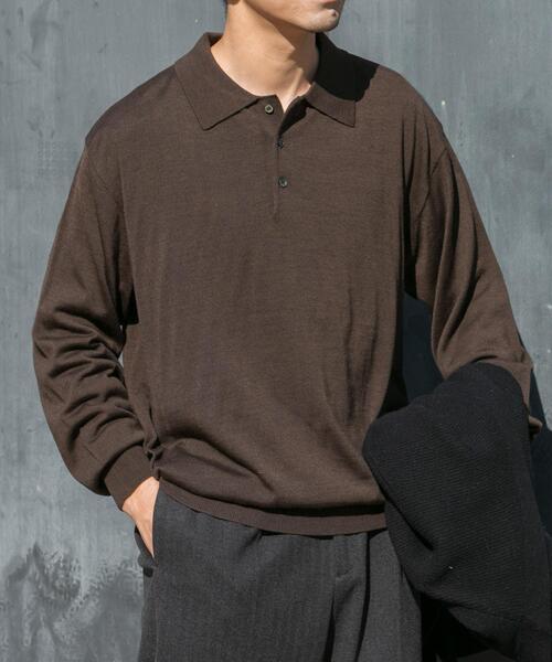 URBAN RESEARCH ROSSO MEN セーター ニット イタリア糸メリノウール