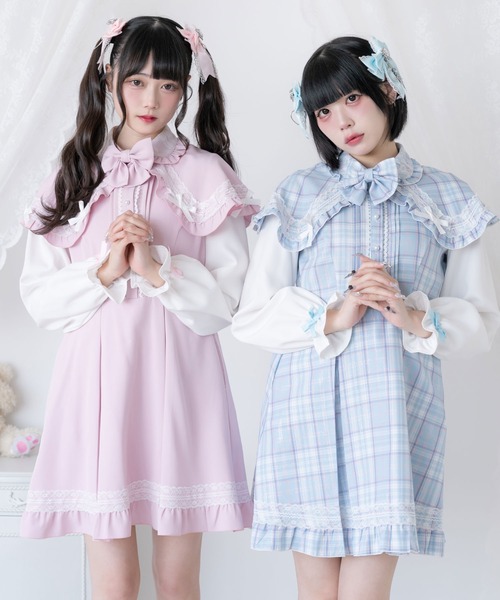 DearMyLove ワンピース ポンチョ風袖切替ワンピース : ZOZOTOWN Yahoo