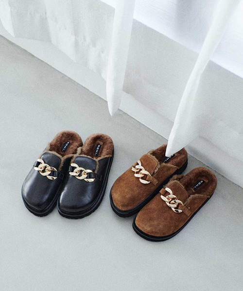 MOHI（モヒ） スリッポン 「MOHI/モヒ」チェーンファーサボ レディース